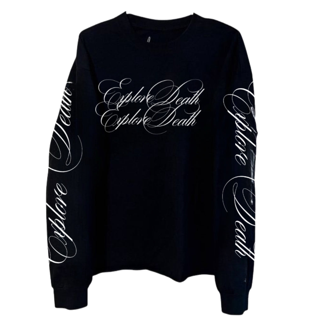 "EXPLORE DEATH" HEAVYWEIGHT LONGSLEEVE