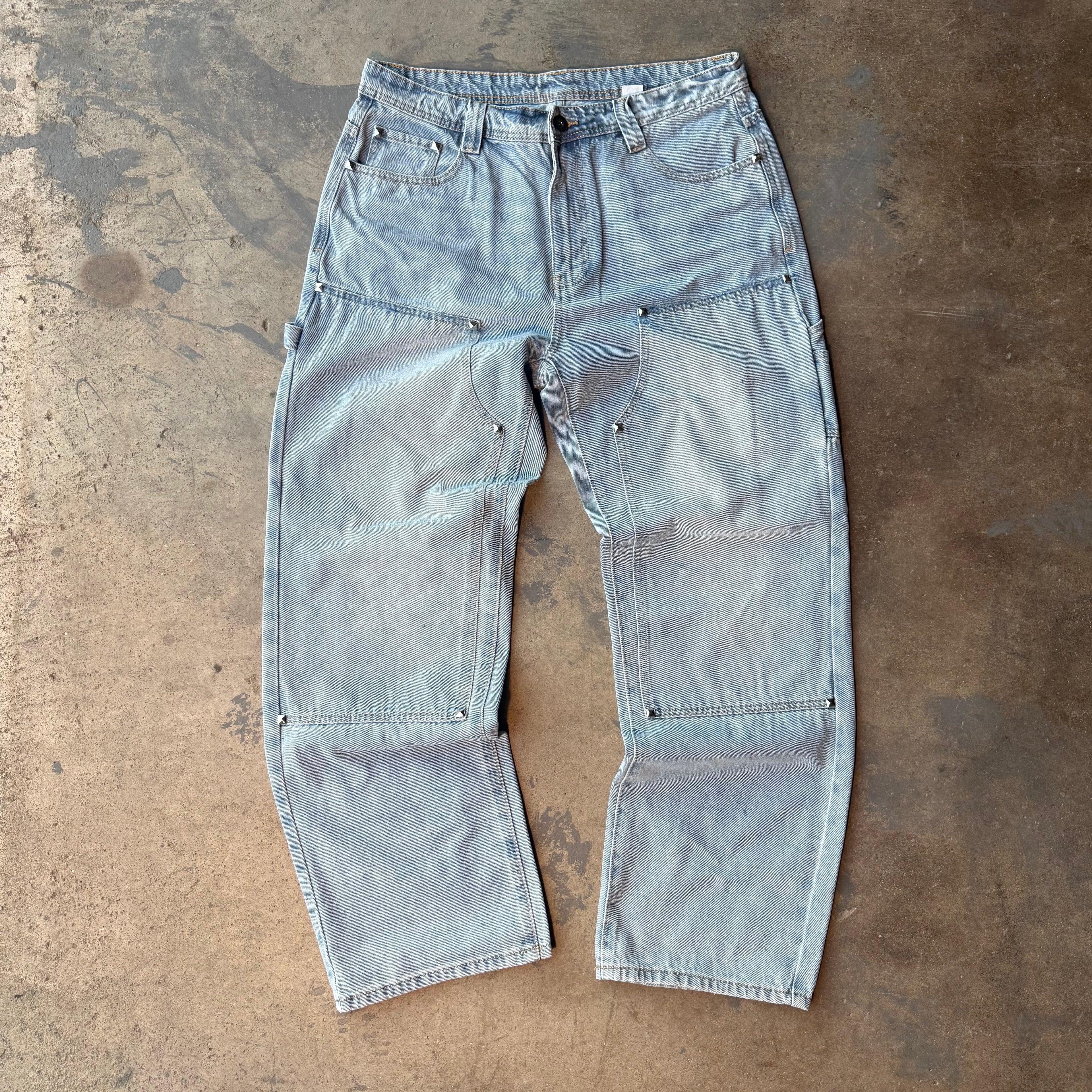 LIGHT STUDDED DOUBLE KNEES