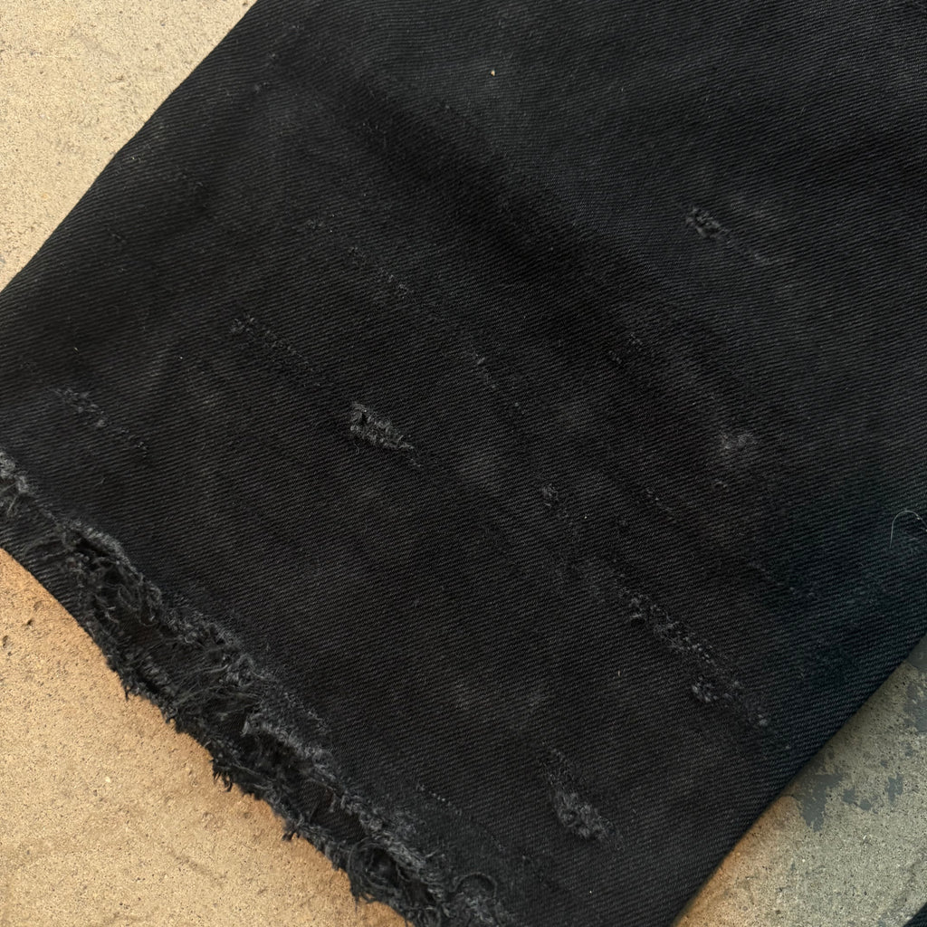 BLACK STUDDED DOUBLE KNEES