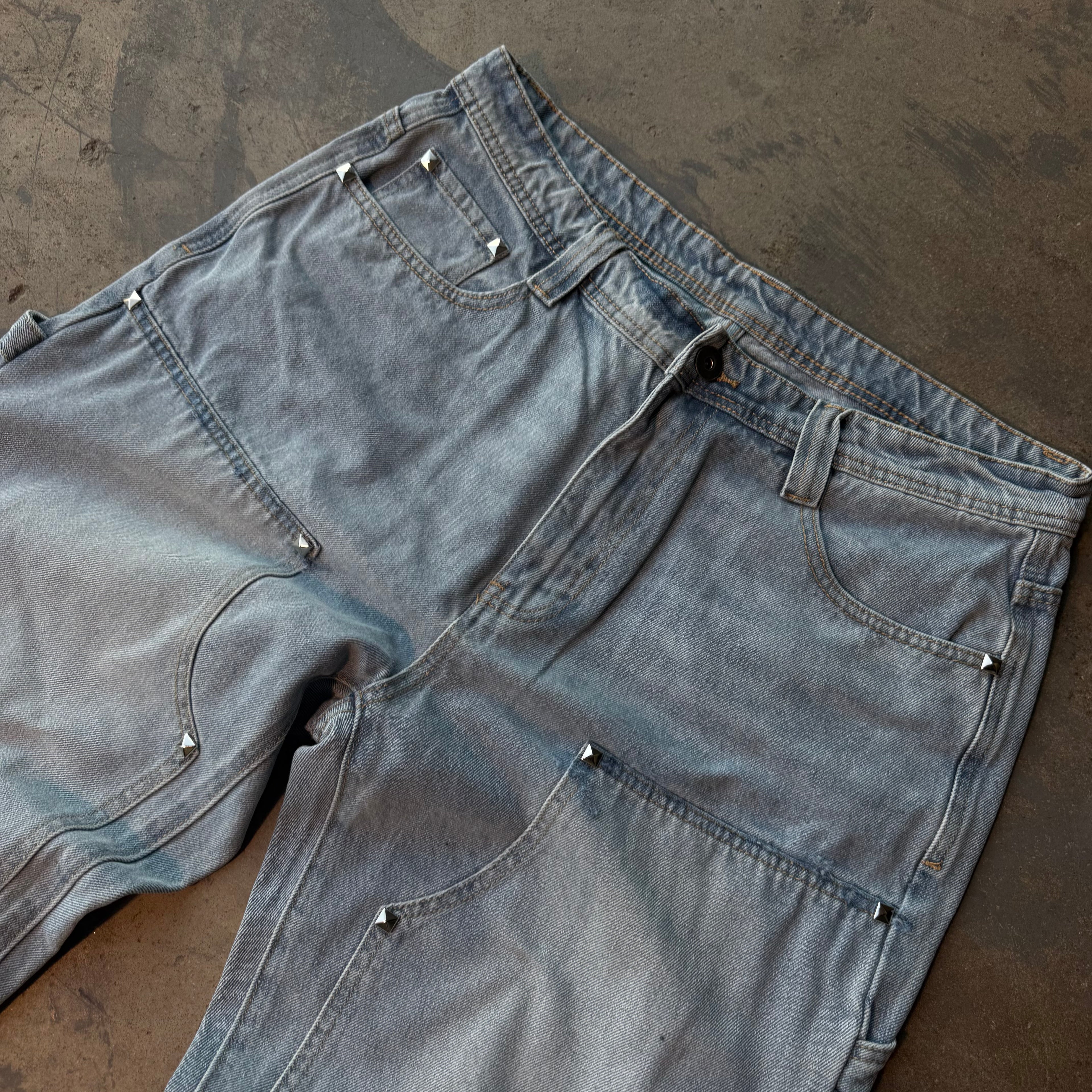 LIGHT STUDDED DOUBLE KNEES