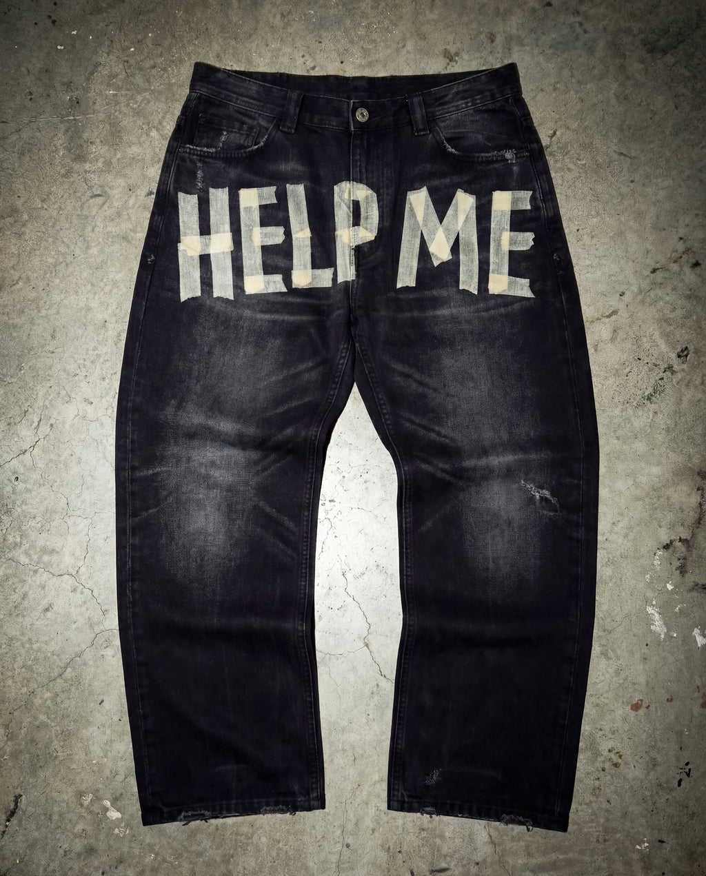 "HELP ME" DENIM