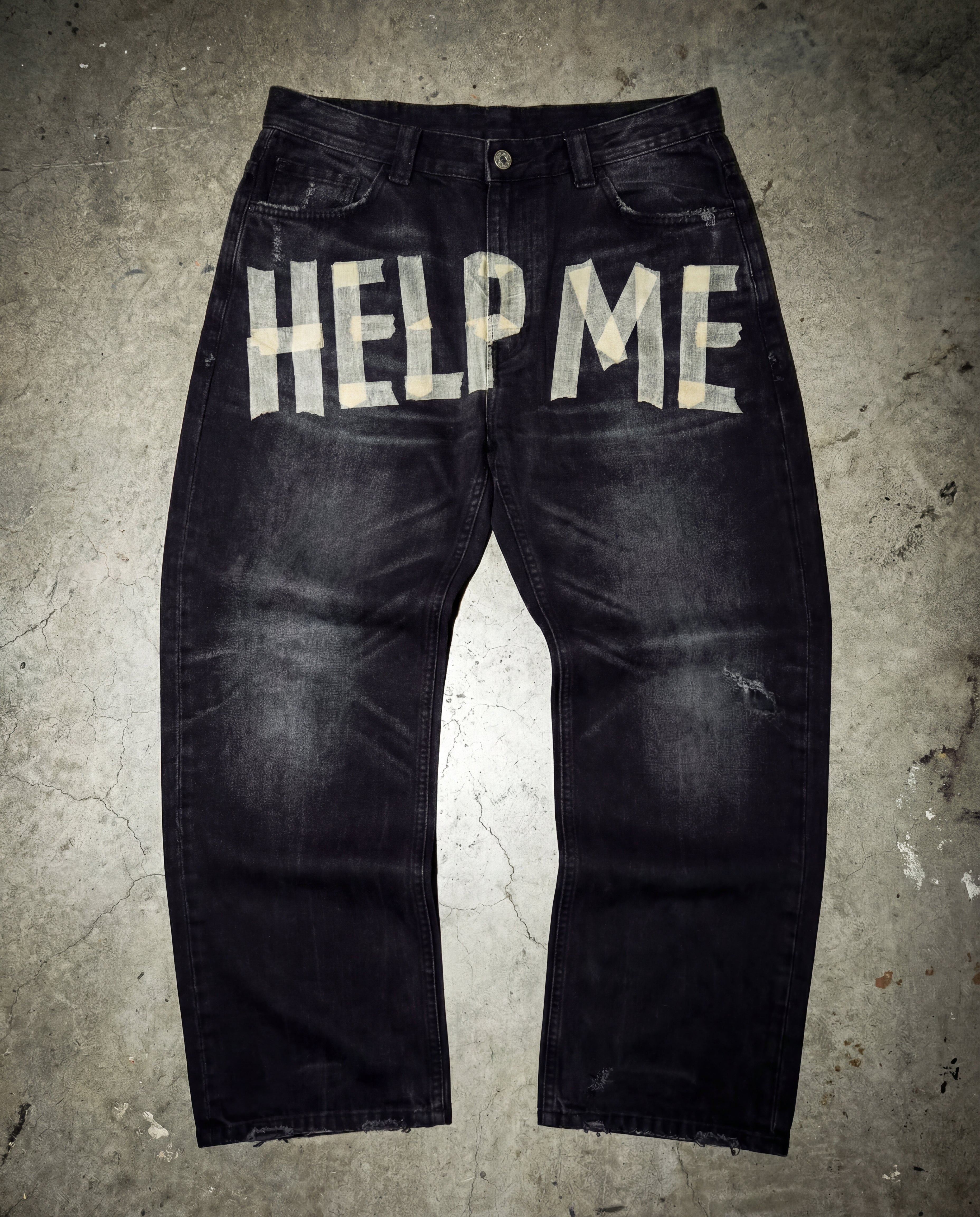 "HELP ME" DENIM