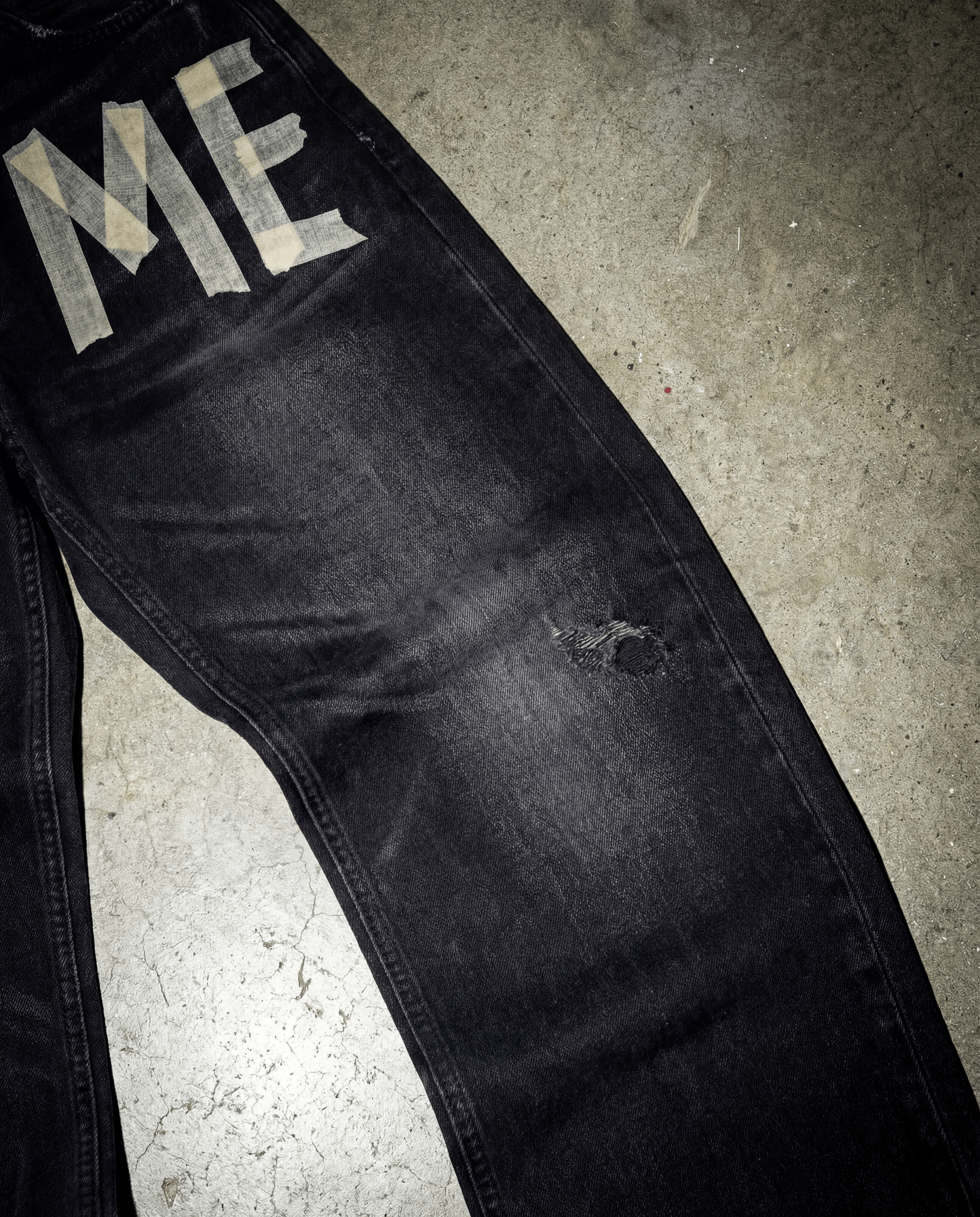 "HELP ME" DENIM